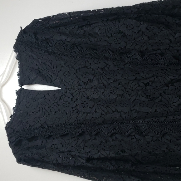 HP 🥳🥳🥳Lace Black Long Sleeve Top XL - Picture 10 of 11
